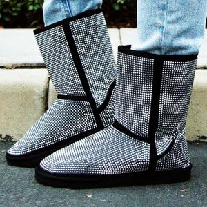 Bling Faux Fur Lined Boots 💎